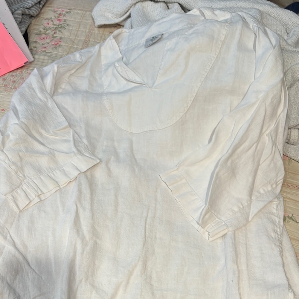 White Linen Blouse Marc ware large